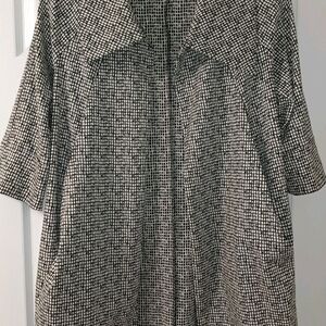 Sharon Young Monochrome Patterned Top/Jacket